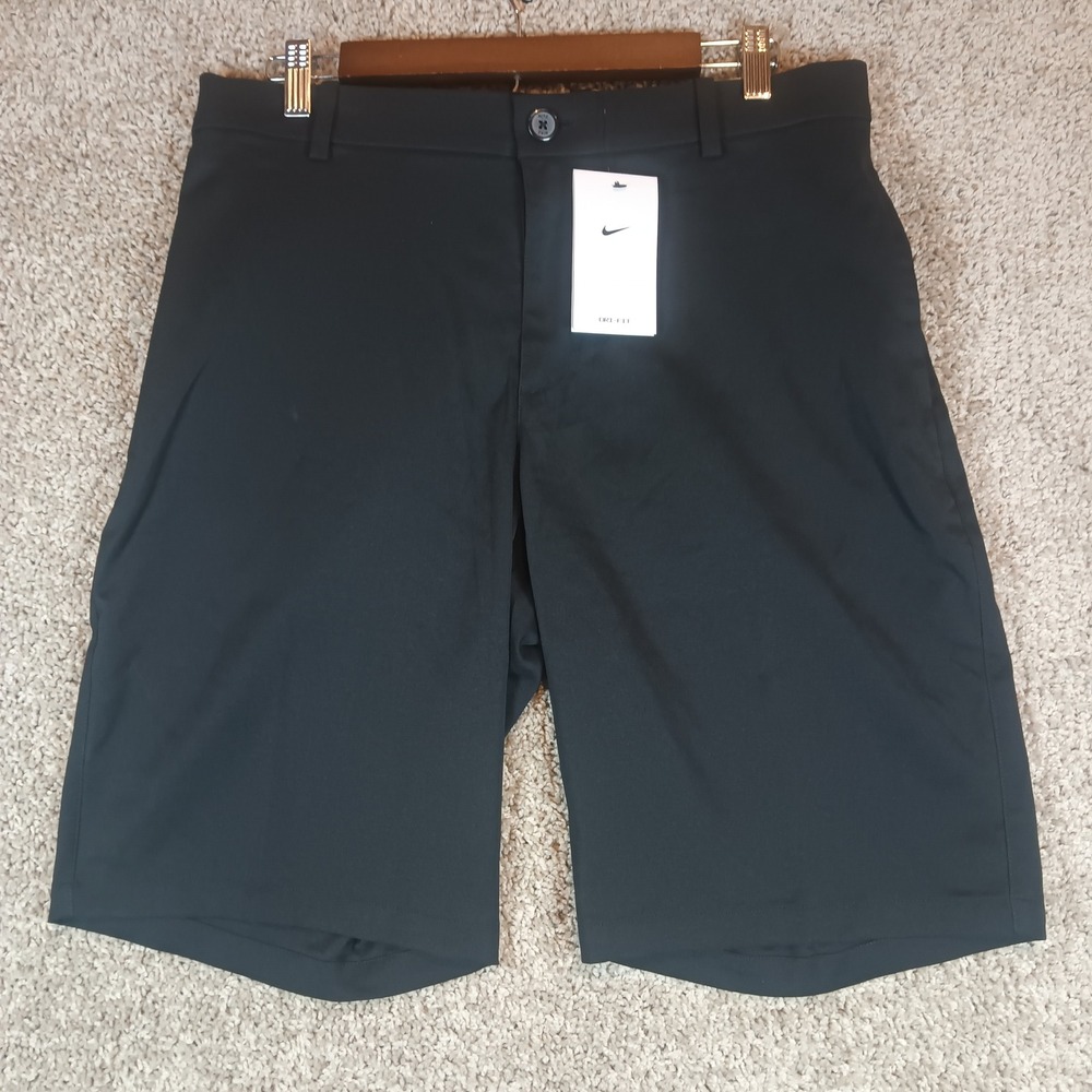 Nike Dri-FIT Mens Golf Shorts Black Standard Fit DQ4144-010 Size 32 NWT